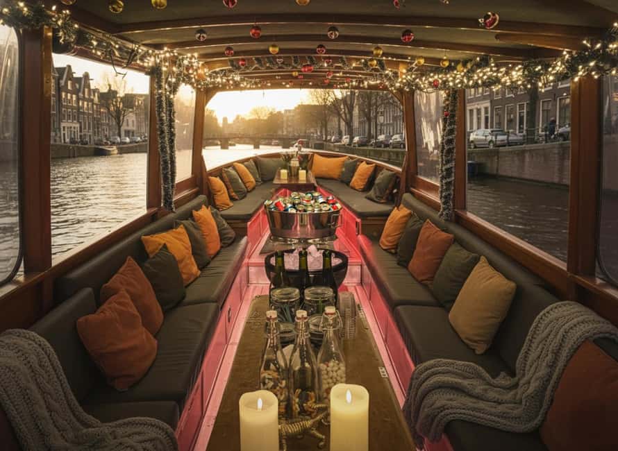 Amsterdam:1.5-Hour Canal Cruise local Guide, Drinks & Snacks - Weather, comfort, and what to bring