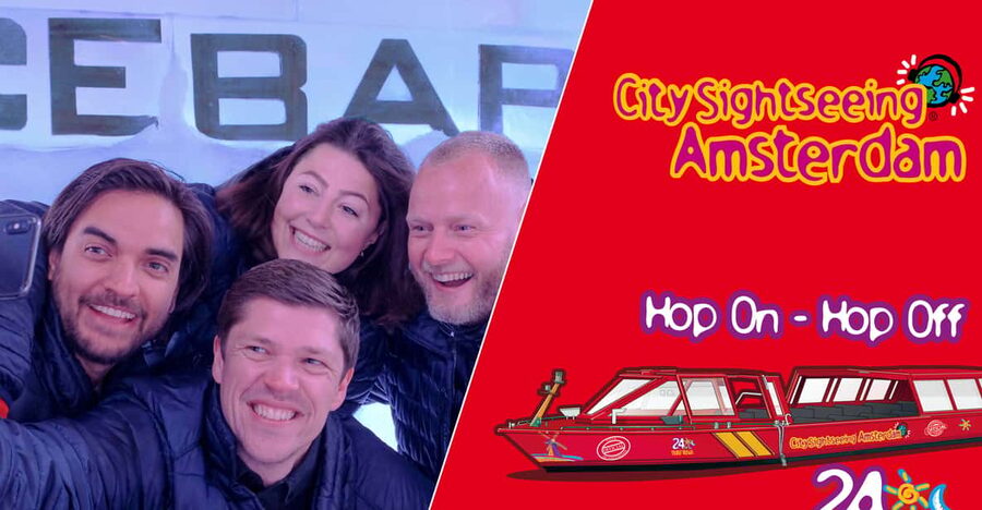 Amsterdam: 24-Hour Hop-On Hop-Off Boat and XtraCold Icebar - Start near Central Station and get your bearings