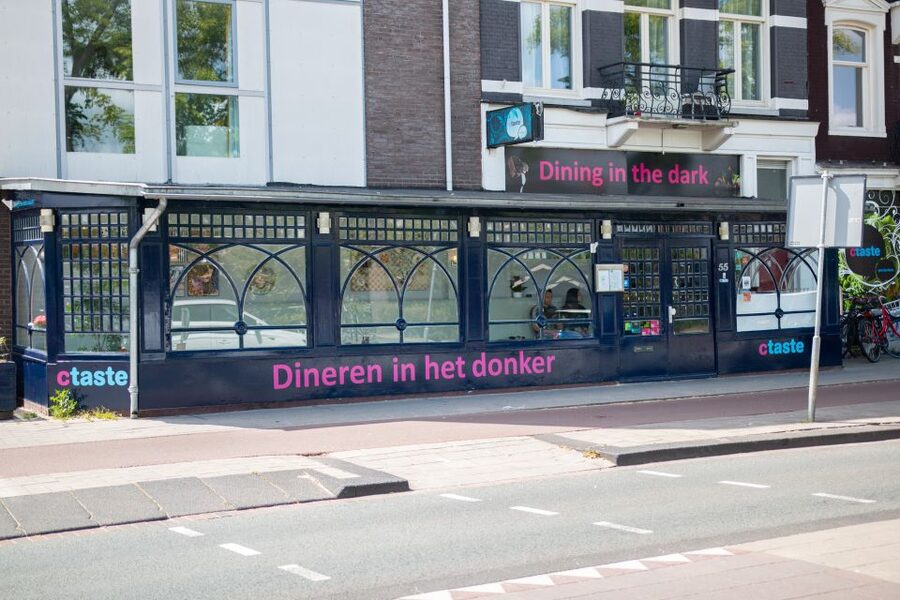 Amsterdam: 3 Course Dinner in the Dark - Entering the pitch-black dining room