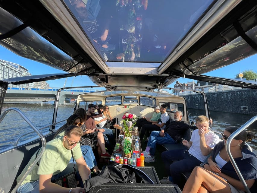 Amsterdam: 420 Smoke-Friendly Boat Tour - Starting near the red light district