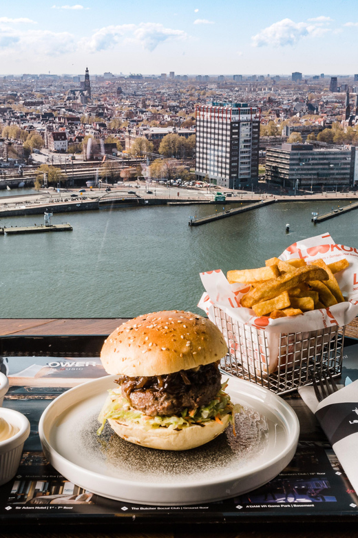 Amsterdam: A'DAM Lookout Entry Ticket with Burger - Indoor views across Amsterdam