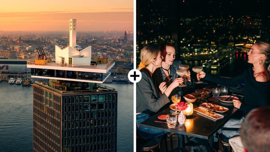 Amsterdam: A'DAM Lookout Ticket and Lunch or Dinner Voucher - Crossing the IJ to ADAM Tower