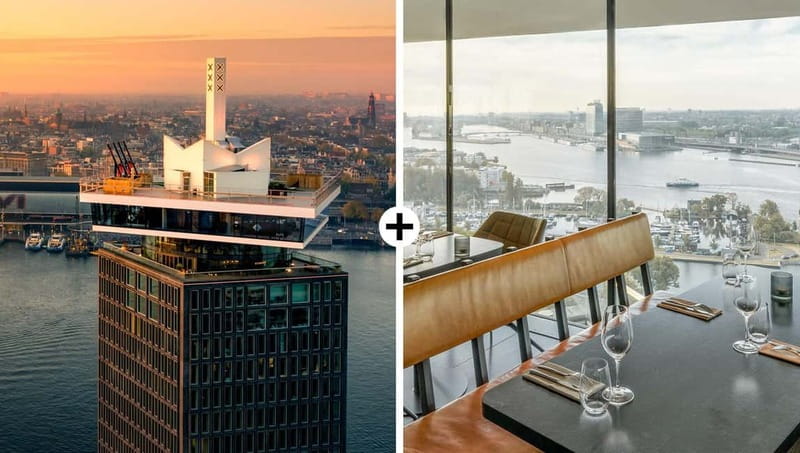 Amsterdam: A'DAM Lookout with Revolving Restaurant Moon - Key points at a glance