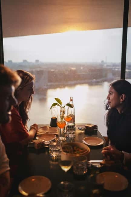 Amsterdam: A'DAM Lookout with Revolving Restaurant Moon - Reading the canals from above