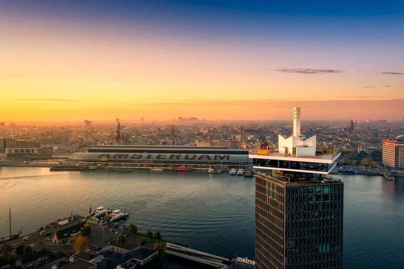 Amsterdam: A'DAM Lookout with Revolving Restaurant Moon - The fast lift to the Amsterdam skyline