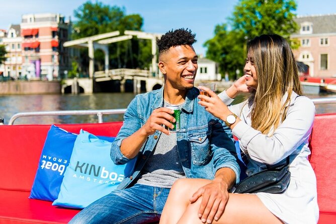 Amsterdam Canal Cruise in Open Boat with Unlimited Drinks Option - Passing the Hermitage Museum and central Amsterdam