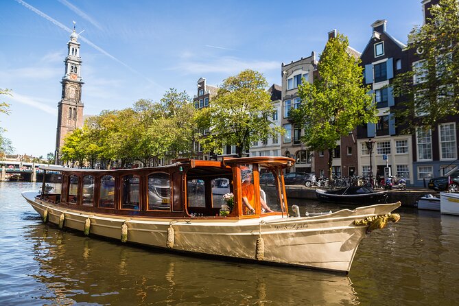 Amsterdam Canal Cruise with Cheese and Wine - The wooden boat and onboard mood