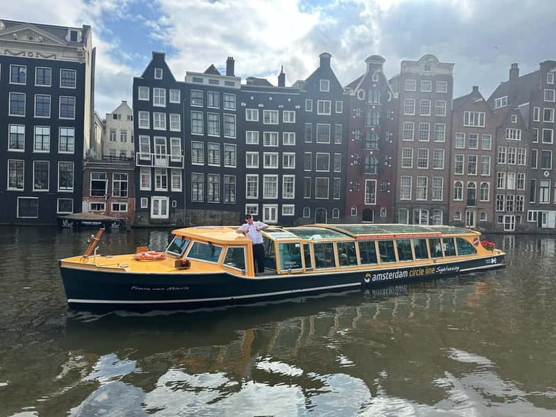 Amsterdam canal cruise with culinary burger or cheese & wine - Prinsengracht to De Negen Straatjes