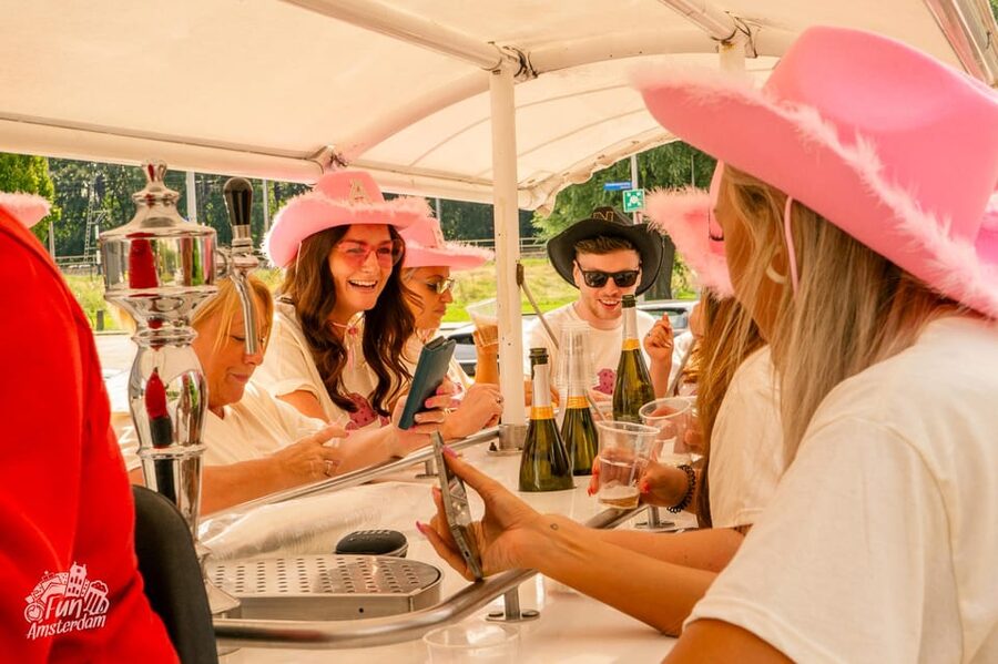Amsterdam: Dutch Prosecco Party Bike - Sixty-five minutes of pedal power and prosecco