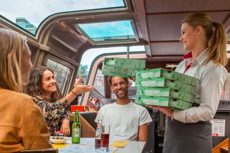 Amsterdam: Evening Pizza Cruise Along the Canals - A relaxed dinner with Amsterdam outside the windows
