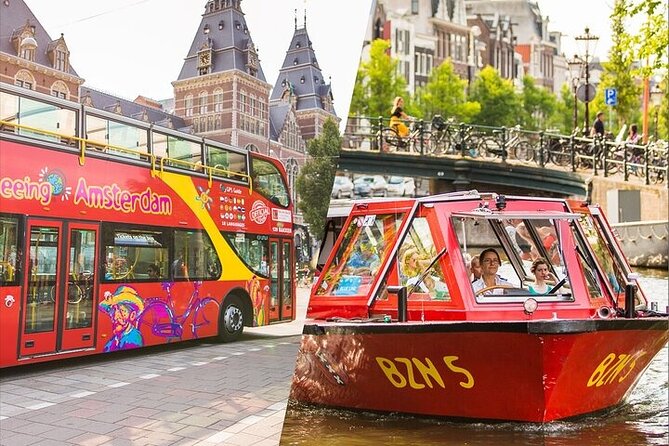 Amsterdam Hop-On Hop-Off 24h or 48h Bus and Boat Option - The best use of this Amsterdam pass
