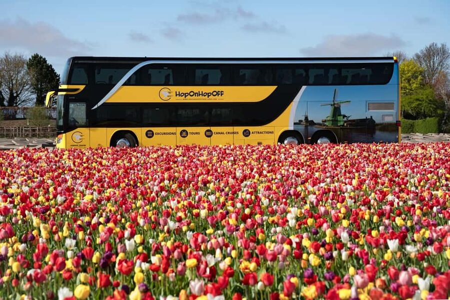 Amsterdam: Keukenhof, Tulip Farm Full-Day Tour with Cruise - Traveling through the flower region to Keukenhof