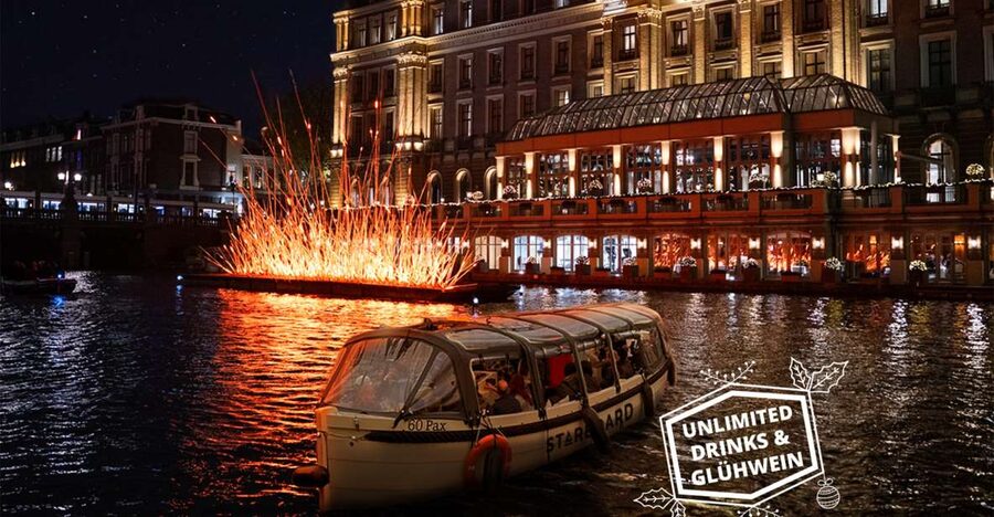Amsterdam: Light Festival Boat with Unlimited Drinks Option - At a glance