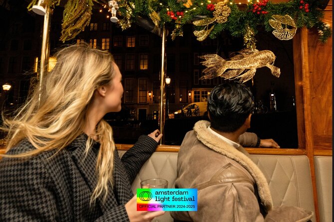Amsterdam Light Festival: Heated Boat Cruise + Hot Drinks & Bite - The Light Festival Looks Best From the Canal