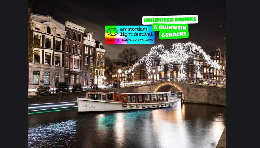 Amsterdam: Light Festival Heated Cruise w/ Drinks & Snacks - Meeting the boat at Prins Hendrikkade 33A