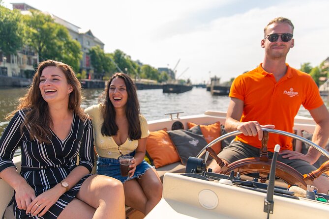 Amsterdam Luxury Canal Cruise + Unlimited Drinks & Bites option - Amstel sights, Carré, and the Skinny Bridge