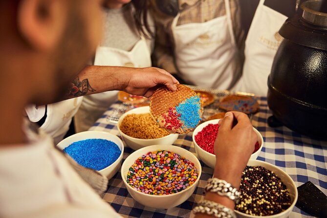 Amsterdam Traditional Dutch Syrup Waffle Making Workshop - Warm syrup, toppings, and the best bite