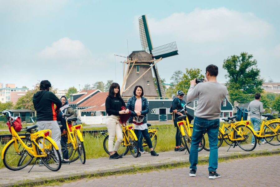 Amsterdam: Waterland District Countryside Villages Bike Tour - The ferry ride changes the mood