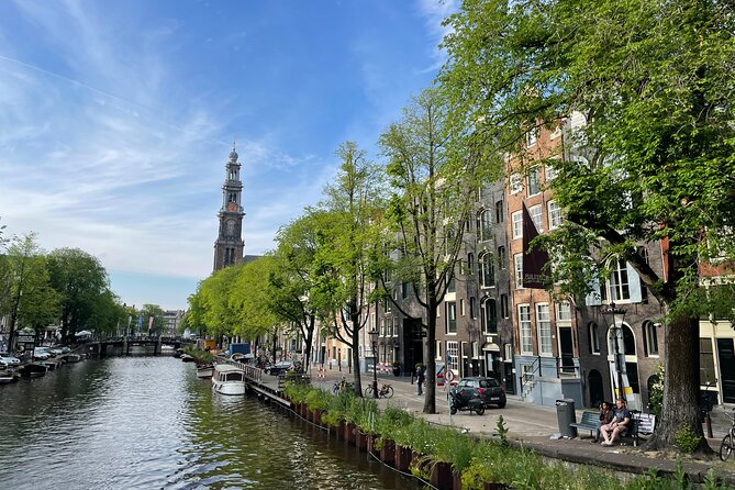 Anne Frank's Last Walk & See Anne Frank House in Virtual Reality - Westerkerk and Anne Frank’s statue