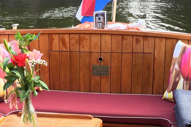 Cruise Amsterdam like a Local — Small Group 12 pax - The boat: warm, enclosed, and set up for conversation