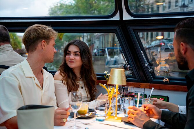 Dinner Canal Cruise Amsterdam: 4-Courses Including Drinks - Central Station, NEMO, and the IJ