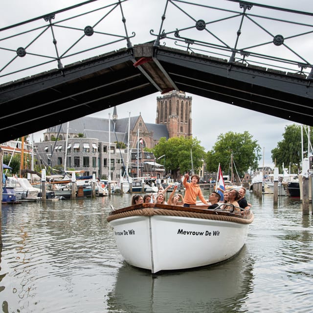 Dordrecht: City Canal Cruise - City Hall and the Great Church from the water