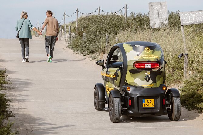 Drive it yourself electric Dune and Beach GPS audio tour - Coffee at Vrijstaat Nederzandt