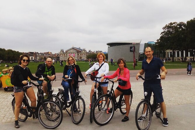 Explore Amsterdam by Bike in the Company of a French Local Guide - Anne Frank House and Westerkerk, seen from outside