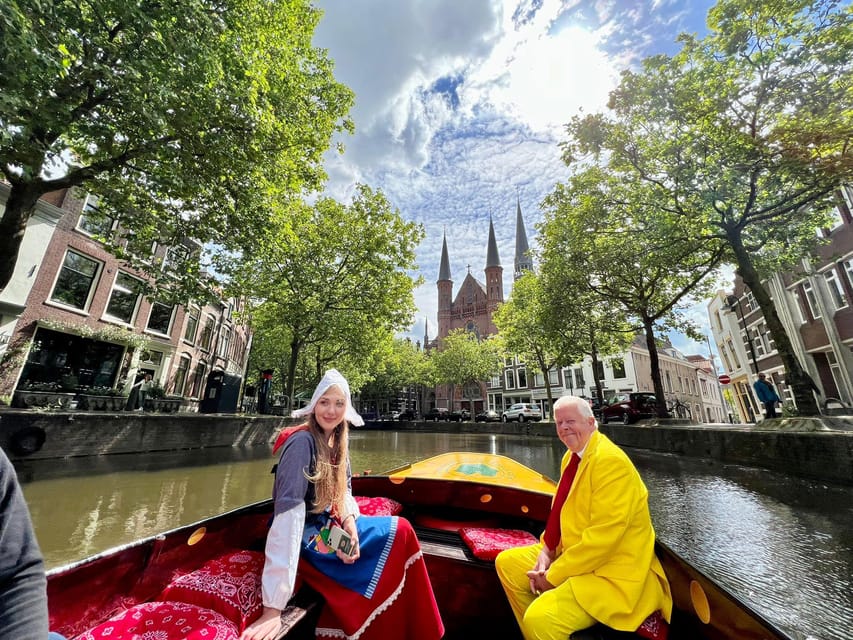 Gouda: Open Boat City Canal Cruise - The view from a traditional open boat