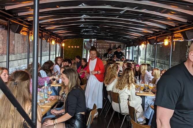 Groningen: Terrace Boat Experience with a Cozy Bar: 1 hour - Starting at Stationsweg 1003