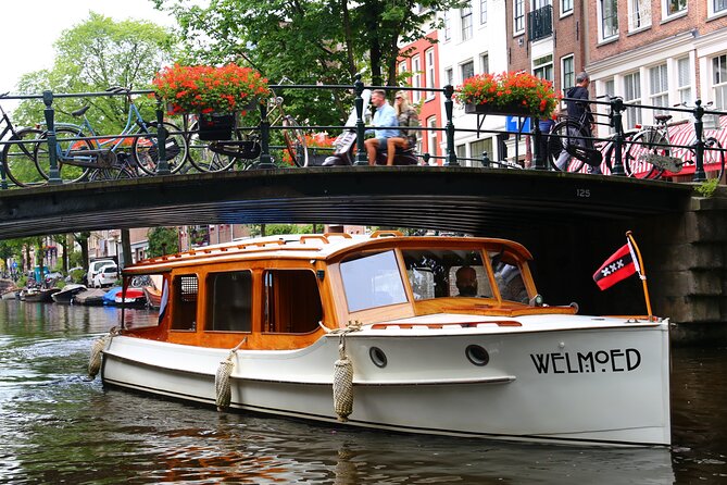 Private Champagne Canal Cruise in Amsterdam - The Amstel River, locks, and Amstel Hotel