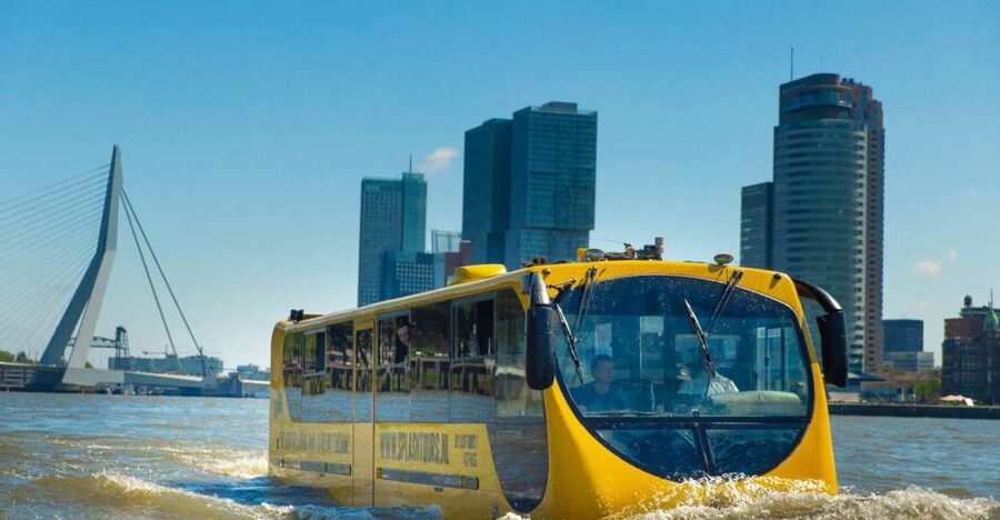 Rotterdam: 1-Hour Sightseeing Splash Tour - The splash into the Maas River