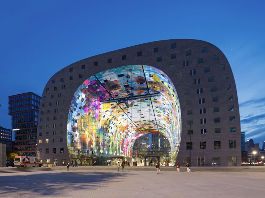 Rotterdam: De Rotterdam, Cube Houses, Watertaxi and Markthal - Markthal, archaeology, and a small taste