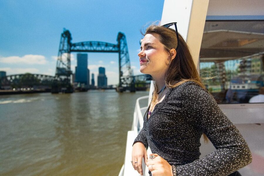 Rotterdam: Harbor Cruise with Live Guide - SS Rotterdam and Hotel New York