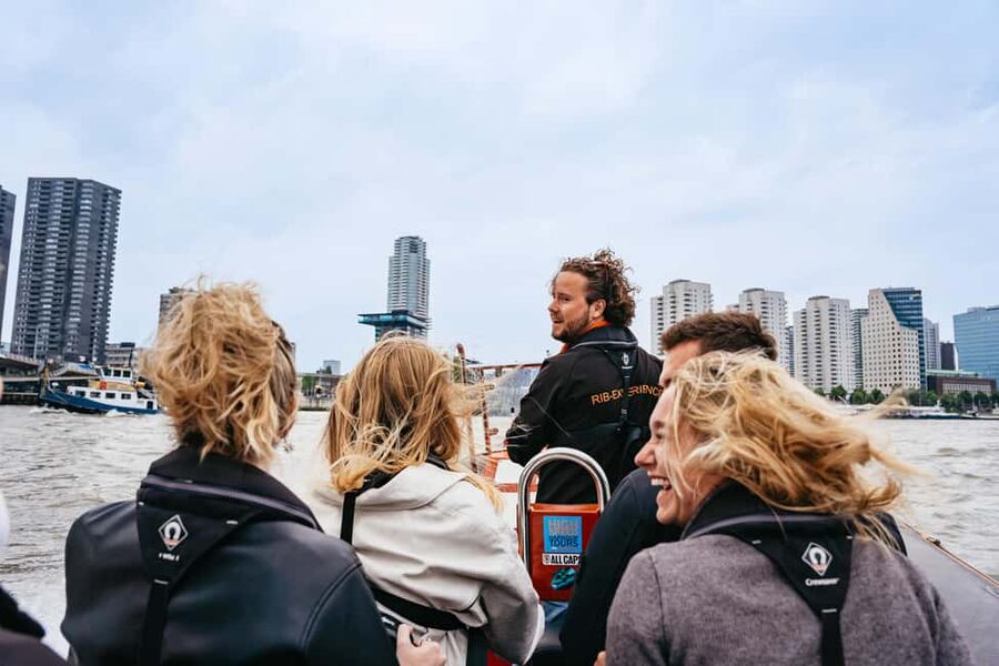 Rotterdam: RIB Speedboat Sightseeing Cruise - SS Rotterdam and the old riverfront