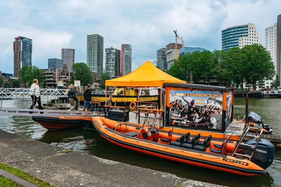 Rotterdam: RIB Speedboat Sightseeing Cruise - The run toward Schiedam