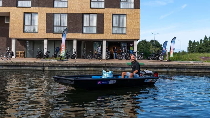 Self-Guided Electric Boat Rental - Setting out from historic Goes