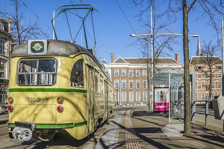 The Hague: Hop-on Hop-off Old-Fashioned Heritage Tram Tour - The route from Gravenstraat to Central Station