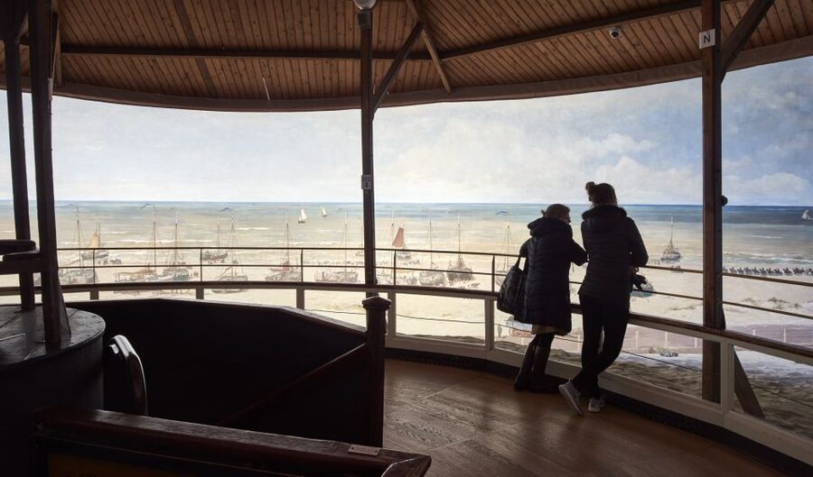 The Hague: Panorama Mesdag Museum Entry Ticket - Scheveningen before the modern beach resort