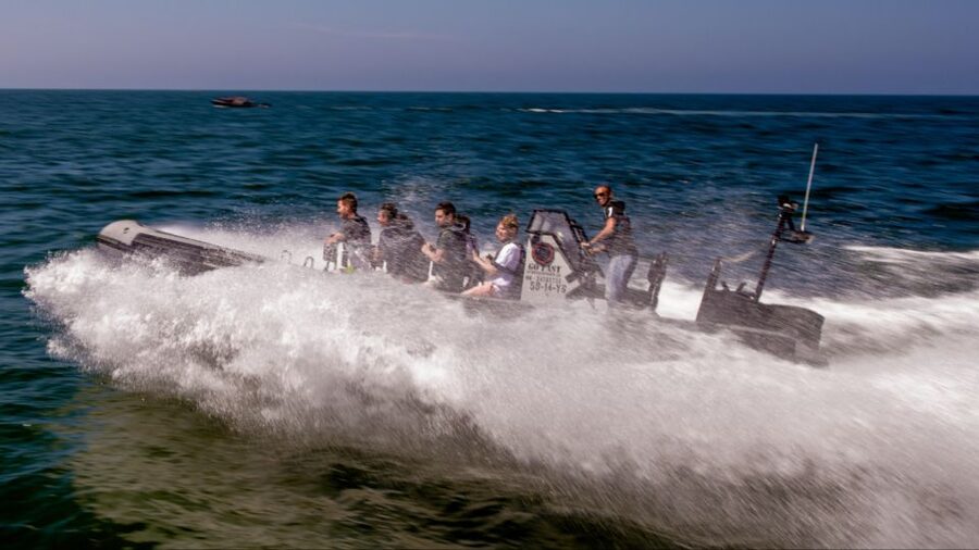 The Hague: Scheveningen Beach RIB Speedboat Tour - When the guide opens up the engines
