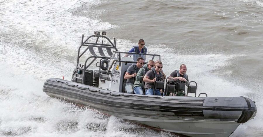 The Hague: Scheveningen Beach RIB Speedboat Tour - A possible summer swim in the North Sea