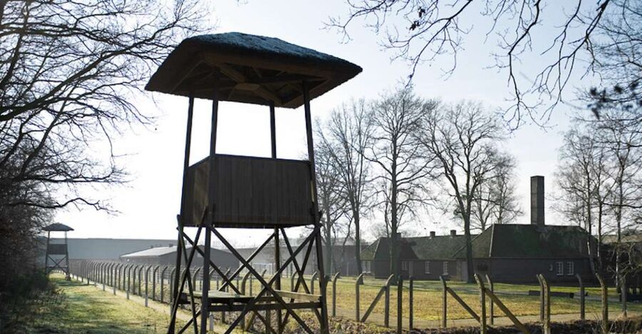 Vught: National Monument Concentration Camp Entry Ticket - The camp model and reconstructed barrack