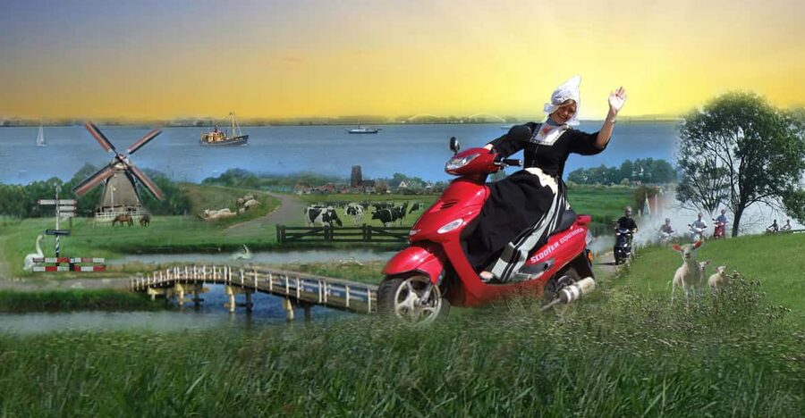 Zaanse Schans: Windmills, Clogs & Cheese by Electric Scooter - Following the two-hour route through North Holland